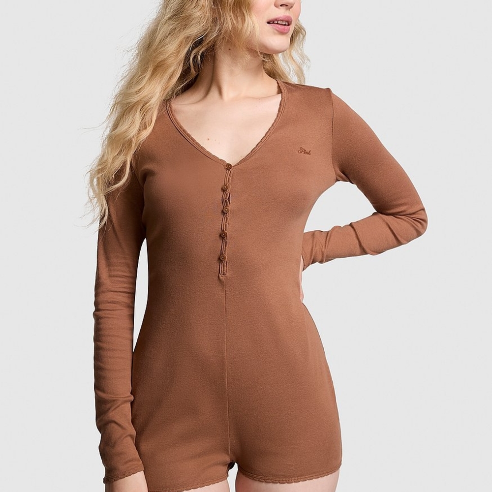 Victoria's Secret PINK Long Sleeve Romper